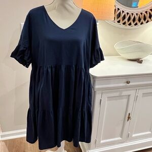 Navy tiered dress NY&Co